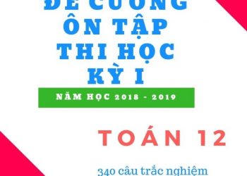 340 câu hỏi trắc nghiệm ôn tập thi học kỳ 1 Toán 12 pdf