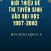 [PDF] Giới Thiệu Đề Thi Tuyển Sinh Vào Đại Học 1997-2002 Môn Toán Khối B, D