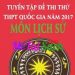 Tuyển Tập Đề Thi Thử THPT Quốc Gia Năm 2017 Môn Lịch Sử pdf