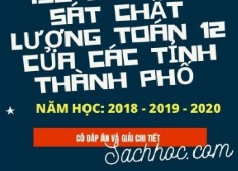 156 Đề Thi Khảo Sát Chất Lượng Môn Toán Lớp 12 Của Các Tỉnh Thành Phố 2018-2019-2020 pdf