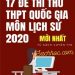 17 Đề Thi Thử THPT Quốc Gia 2020 Môn Lịch Sử Mới Nhất pdf