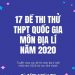 17 Đề Thi Thử THPT Quốc Gia Môn Địa Lí Năm 2020 pdf