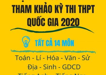 Bộ GD-ĐT công bố đề tham khảo kỳ thi THPT quốc gia 2020 pdf