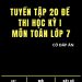 Tuyển tập 20 đề thi học kỳ 1 môn toán lớp 7 (Có đáp án) pdf