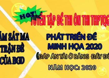 10 đề phát triển đề minh họa THPT Quốc Gia 2020 môn Toán pdf