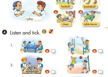 Giải chi tiết bài tập sách giáo khoa tiếng Anh lớp 3 unit 10