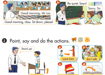 Giải chi tiết bài tập sách giáo khoa tiếng Anh lớp 3 unit 6