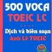 500 Từ Vựng Toeic Part 1,2,3,4 Dịch Và Biên Soạn Anh Lê(Bản Đẹp) pdf